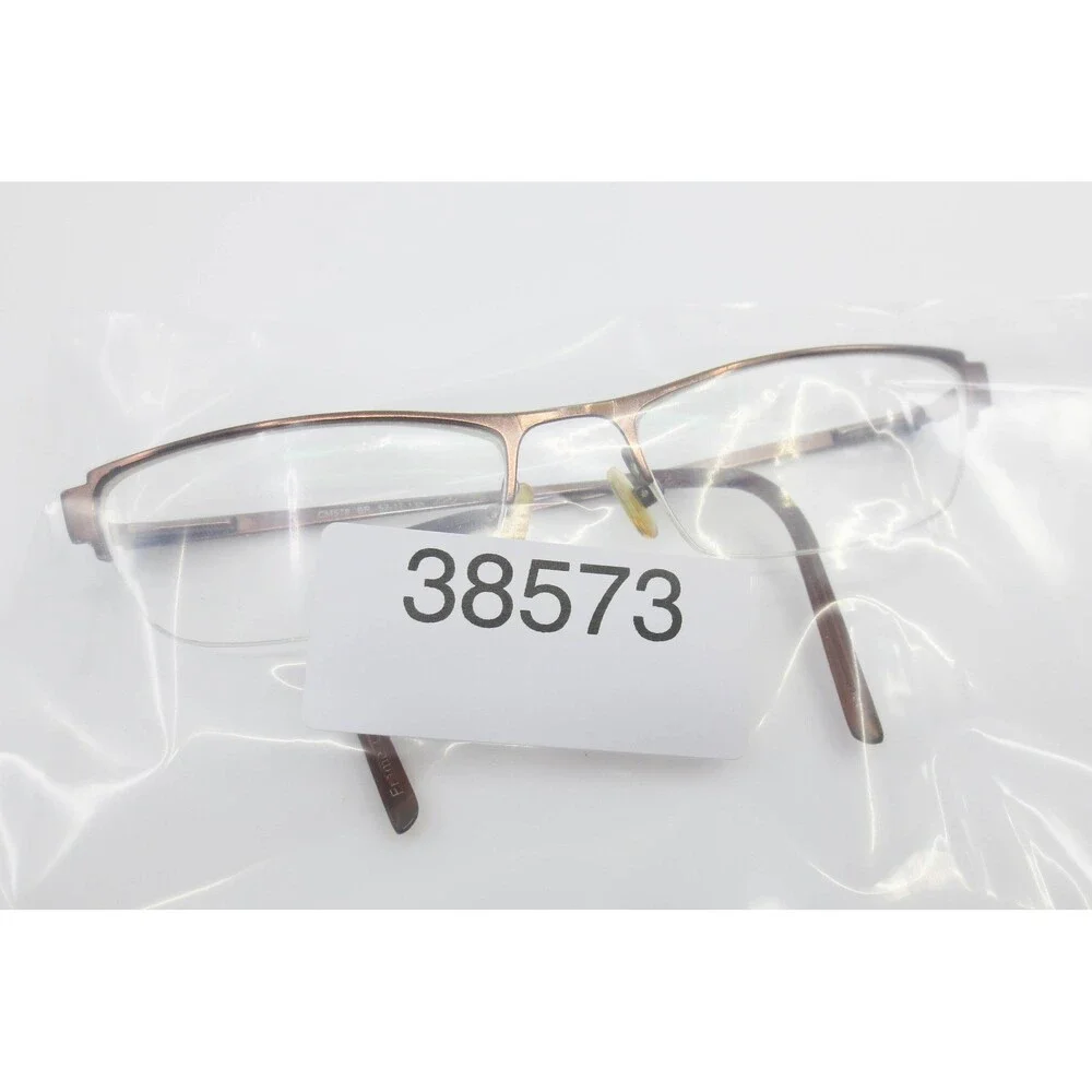 Chelsea Morgan CM578 BR Bronze Rectangular Semi-Rimless Eyeglasses 52-17-135